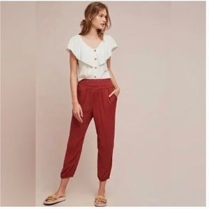 Anthropology Smocked Lounge Pant